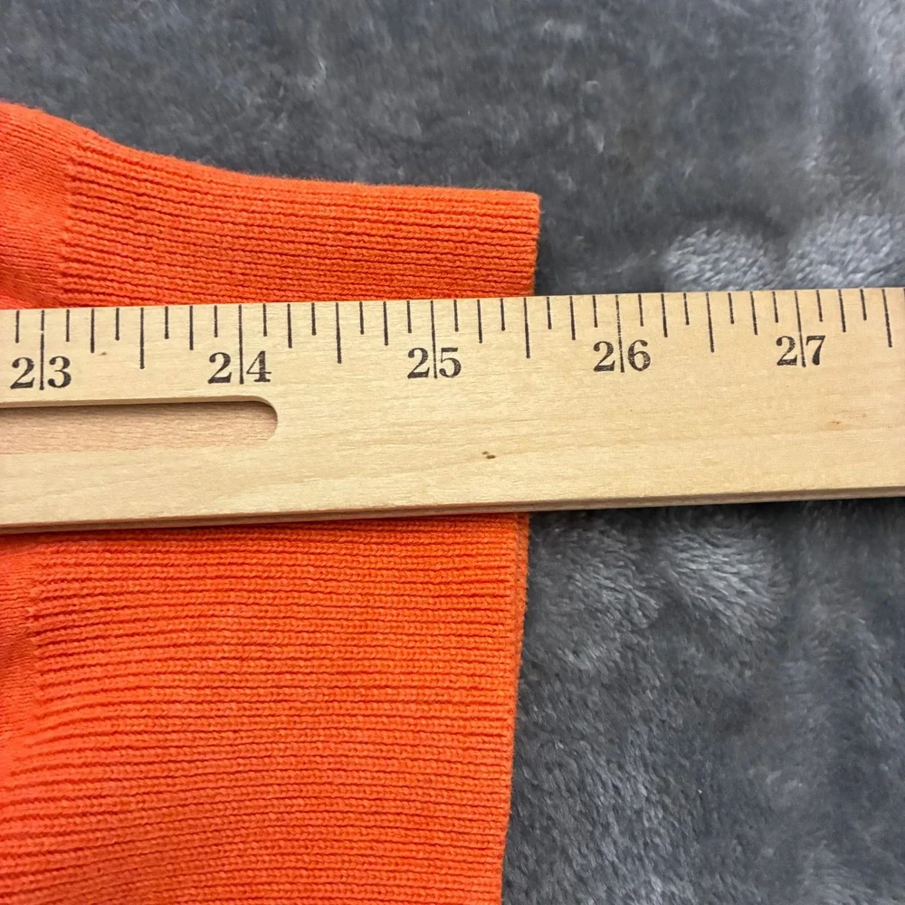 Polo Ralph‎ Lauren Mens Orange Sz.XL 1/4 Zip Sweater Pullover Preppy Holidays
